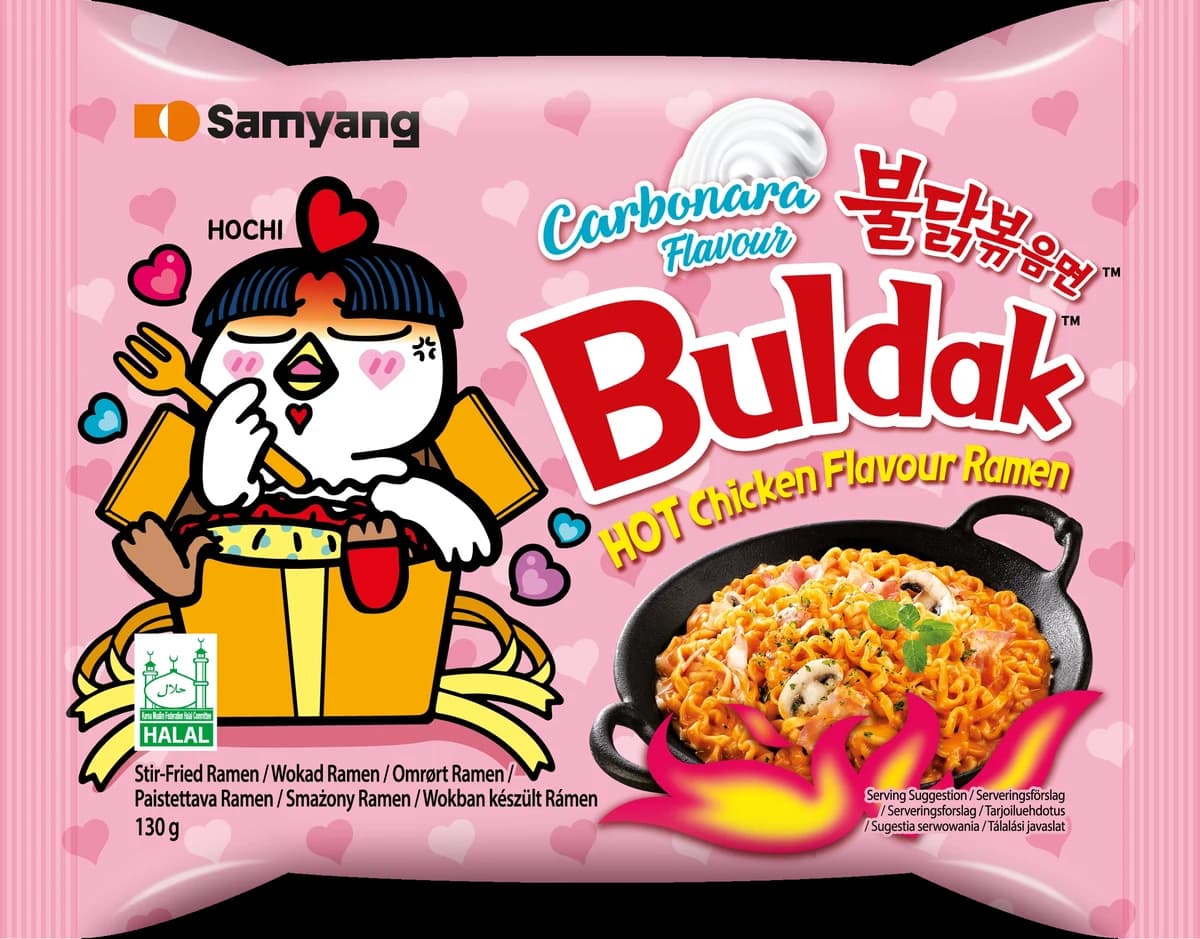 Buldak Carbonara, пачка 130 г